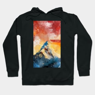 Mountain watercolor Hoodie